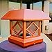 Solar Light,Post Cap Lights 4 x 4 Plus,Bright 10Lumen Outdoor Warm White LED Lamp For Vinyl Posts Caps 3.5x3.5 4x4 5x5 6x6 Waterproof Deal of The Day Prime Sogrand Copper Lantern For Fence Deck 2 Pack