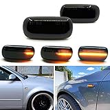 Xinctai 2PCS Smoke Lens Dynamic LED Side Marker