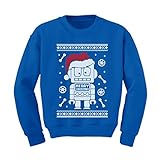 TeeStars - Cute Robot Santa Ugly Christmas Sweater - Funny Xmas Kids Sweatshirt
