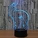 Cirkooh Unicorn 3D Optical Illusion Lamp 7 Colors Change Remote Control and Touch Button LED Night Light Perfect Gifts Toys for Children Kids