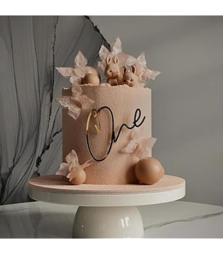 Mirror Gold Number One Cake Topper - 1st Birthday & First Anniversary Celebration Decor