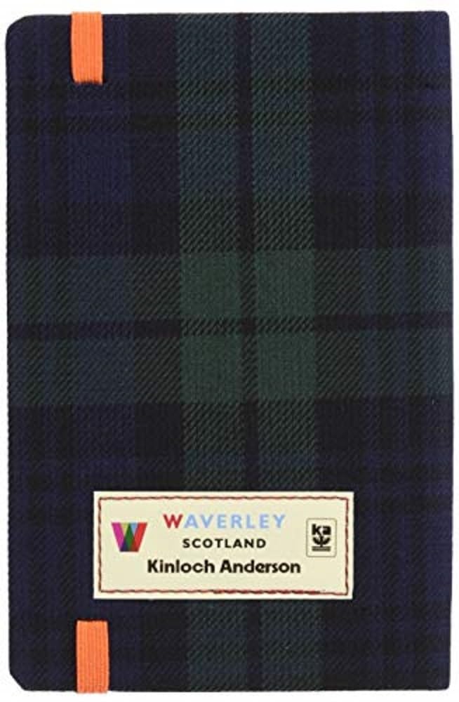 Black Watch Notebook: Waverley Genuine Scottish Tartan Notebook