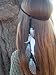 Yean Feather Headband Bridal Wedding Headpieces Hippie Princess Bohemian Indiana White Halloween Feather Hair Accessories for Women and Girls