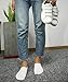 No Show Liner Socks Women - Cotton Low Cut Socks Sports Casual Non Slip 6 PCS in Black,White and Grey