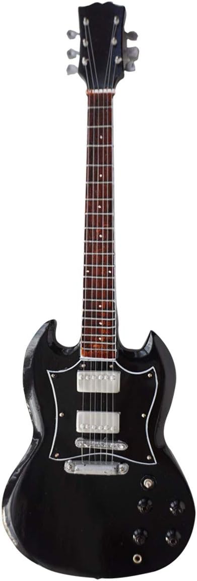 Angus Young AC/DC Classic Wooden Miniature Guitar Replica – BigaMart