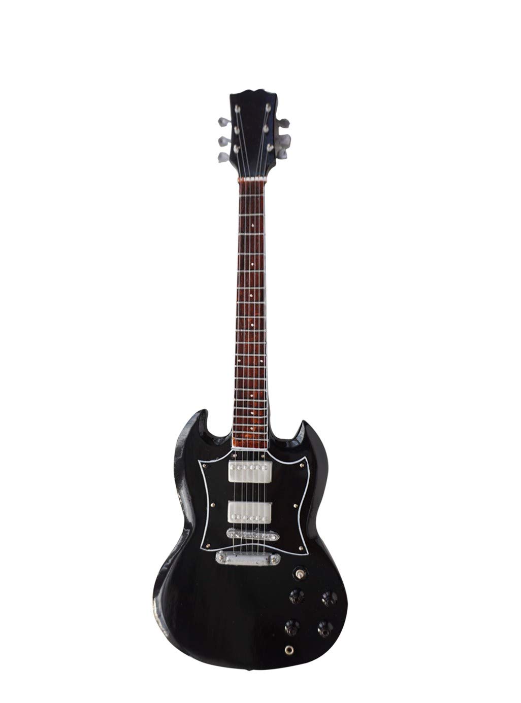 Shoponica Angus Young AC/DC Classic Wooden Miniature Guitar Replica