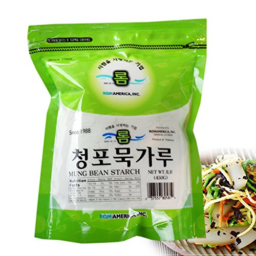 ROM AMERICA [1 Pound ] Mung Bean Starch Powder Flour 청포묵 가루 - Thumbnail 4