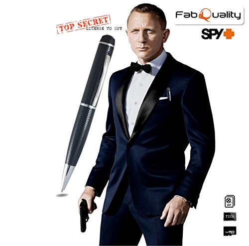 Gadgets Spy Camera Pen Bundle 1080p HD Spy Pen 16GB SD Micro Card + USB Card Reader + 7 Ink Fills + Updated Battery + USB Plug! - Record Executive Multifunction DVR