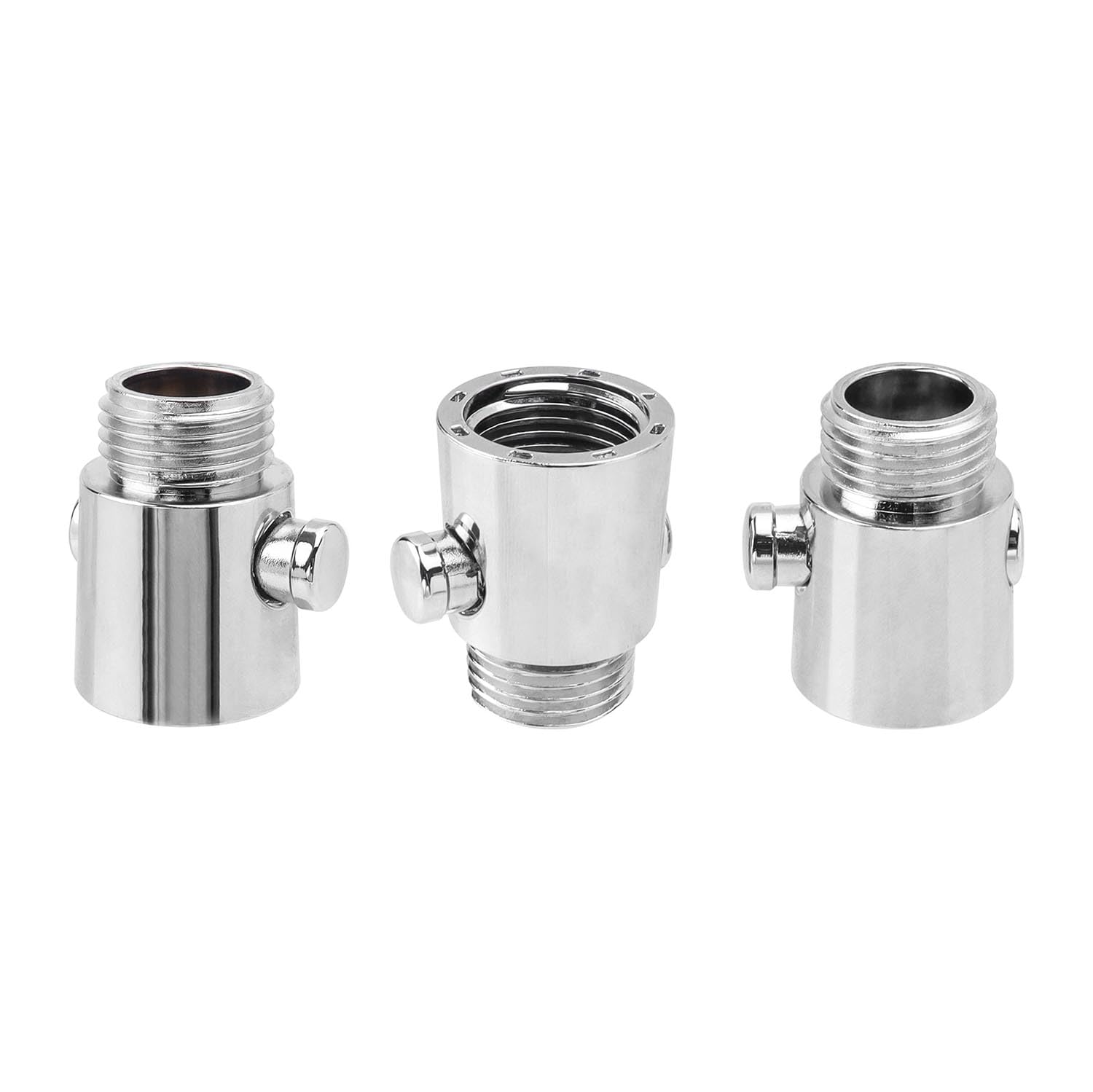 Gasea 3 Packs Shower Head Shut-Off Valve, Control on/Off Shower Valve, G1/2 Water Control for Shower Flow Reduce Water Consumption Universal Replacement Part