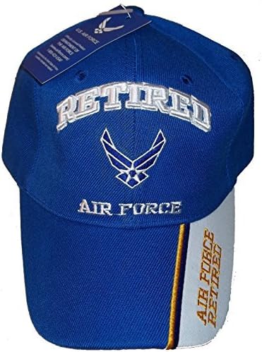 USA Retired Air Force Baseball Style Embroidered Hat Blue USAF Cap Vet Us Veteran