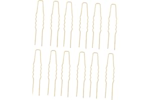 TOVINANNA 100 Pcs U-shaped Iron Hairpins for Women DIY Hair Accessories Small Wavy Style Metal Hair Clips for