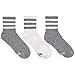 adidas Originals Women's Superlite Quarter Socks (3-Pair), Clear Grey - Ch Solid Grey Marl/White, Medium, (Shoe Size 5-10)