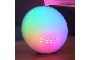Dekala Sunrise Alarm Clock Sound Machine, Smart Wake-up Light, Ambient Light & Sleep Assistant White Noise Sound Machine Baby Night Light, App/Voice Control, Work with Alexa and Google, Ideal for Gift