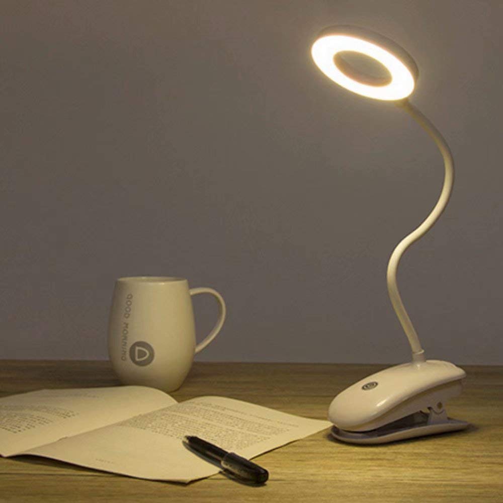 LED Desk Lamp Wireless with USB Charging port desk book light 360degree Adjustable 8Watt with 3rd Gear dimming use for table lamp sleep bed lamp meet with different space (Warm White Light)