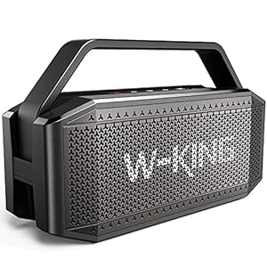 60W RMS (80W piek) Bluetooth-luidspreker met punch Chunky Bass, V5.0 draagbaar, IPX6 waterdicht draadloos, 40H speeltijd…
