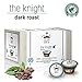 GLORYBREW - The Knight - 36 Pack 100% Compostable Coffee Pods For Keurig K-Cup Brewers - Rainforest Alliance Certified - Dark Roast | Better Than Recyclable And Biodegradable Coffee Pod