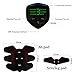 zociko ABS Stimulator Muscle Toner, Abdominal Toning Belt Muscle Smart EMS Body Trainer, USB Rechargeable LCD Display 6 Modes & 9 Levels Wireless Portable Unisex Fitness Training Fat Burnin