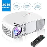 iBosi Cheng Video Projector 1080P Full HD Home Theater Projector LCD Portable Projector with 3600 Lux, 208