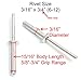 Bolt Dropper Rivets, Aluminum, 3/16