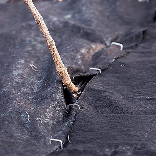 Garsum 6 Inch Landscaping Staples Garden Stakes Galvanized UShaped