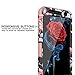 OBBCase Galaxy S7 Case, Samsung Galaxy S7 Case,Three Layer Heavy Duty Hybrid Sturdy Armor High Impact Resistant Protective Cover Case for Samsung Galaxy S7 2016 Release Rose Flower/Rose Gold