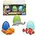 Animal Planet Super Grow Ocean Sea Creature Eggs 3 Pack - Marine Animal Toys Hatch and Grow to 3x Size in Water - Dolphin, Clownfish, & Octopus w Educational Fact Cards