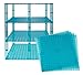 Premium Clear Turquoise Stackable Base Plates - 4 Pack 10