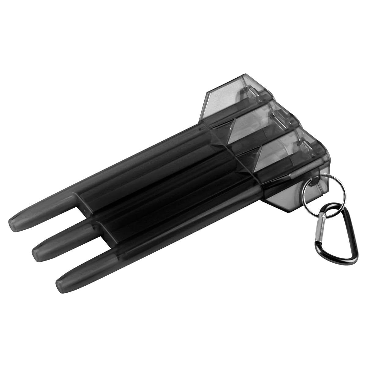 Thyonta Portable Clear Dart Case 1 Pcs Universal ABS Plastic Dart Carrying Case with Key-Locking Clasp as an Accessory for Darts Team Games(Black)
