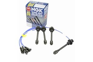 SIXITY AUTO NGK Spark Plug Wire Set compatible with Toyota Tacoma 2.4L 2.7L L4 1997-2000 (except 1997 2.4L engines)