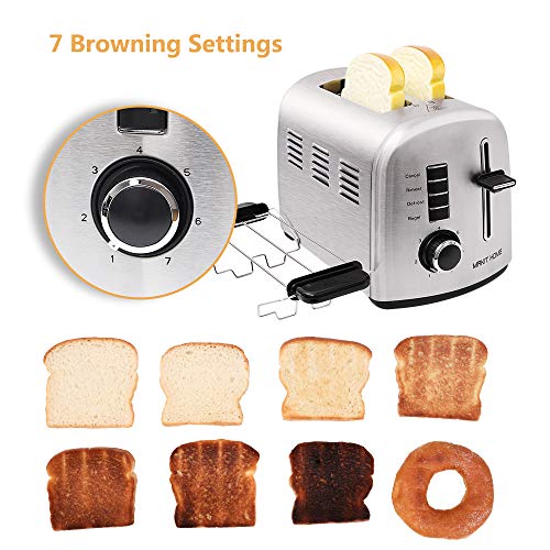 2 Slice Toaster,Stainless Steel Compact Toaster,Top Rated Best Prime