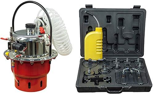 KAHE2016 Pneumatic Air Pressure Bleeder Tool Set Kit Professional Garage Brake Bleed