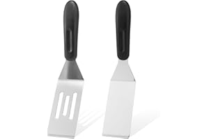 【2Pcs】 Small Spatula, Mini Serving Spatula for Kitchen Use, Metal Spatula for Serving and Turning, Ideal for Pancakes, Browni