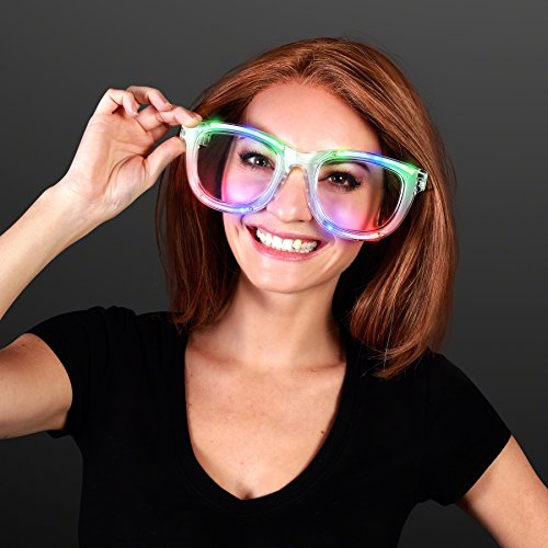 Wacky Flashing Jumbo LED Sunglasses
