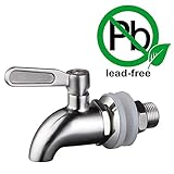 KES Lead Free Replacement Spigot for Beverage Dispenser SUS304 Stainless Steel 5/8