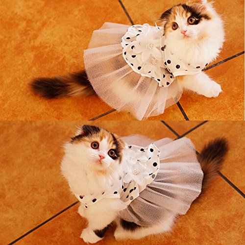 i'Pet Princess Floral Cat Party Bridal Wedding Dress Small Dog Flower