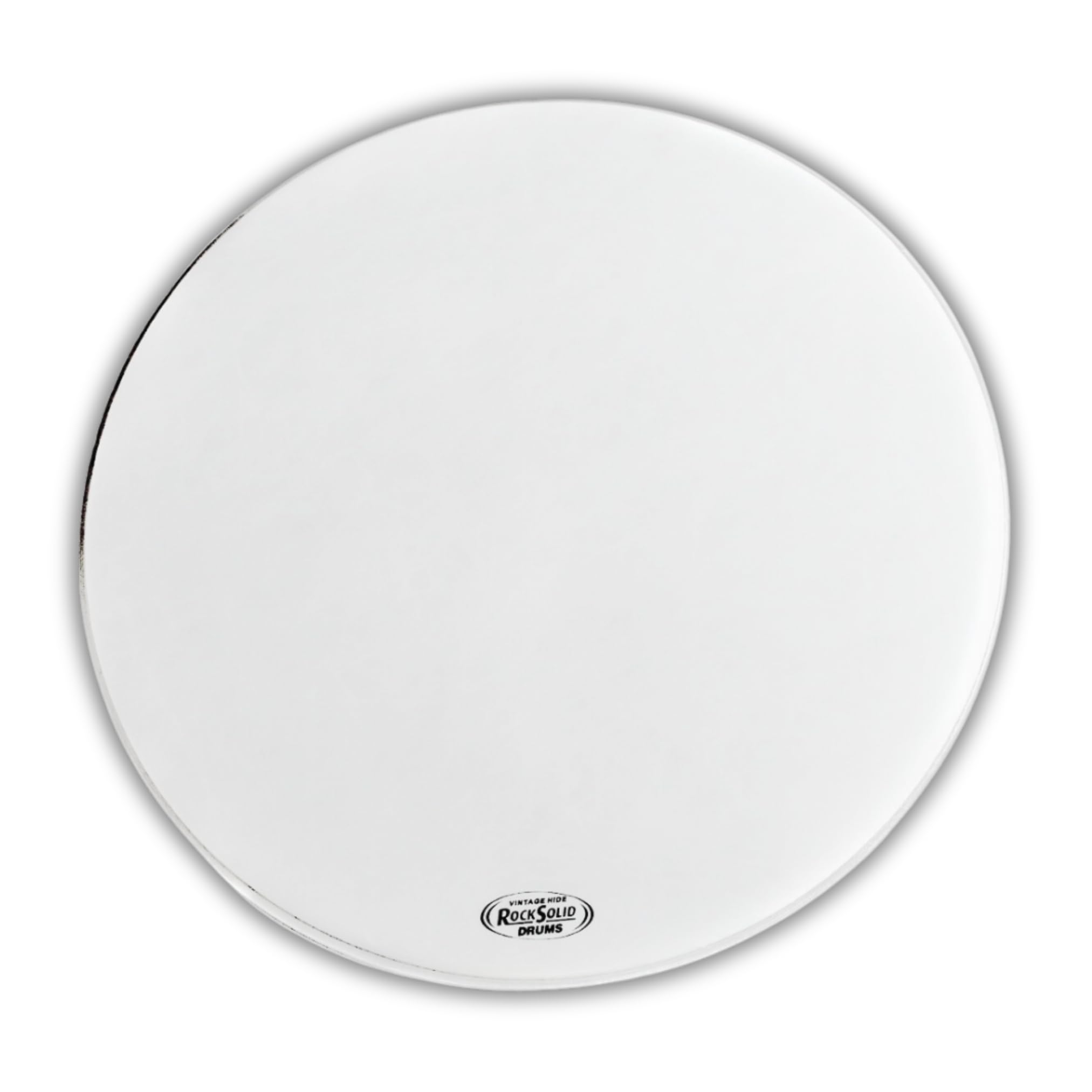 RockSolid White Coated Skin Bass Drum Resonant Head 20 Inch - Replacement Drum Head - Bass Drum Skins