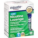 Equate Mini Nicotine Lozenge Mint 2mg 108ct, Compare to Nicorette Mini Lozenge