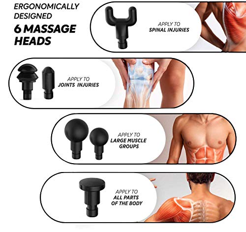 image for AERLANG Handheld Percussion Massage Gun, Deep Tissue Noiseless Massage