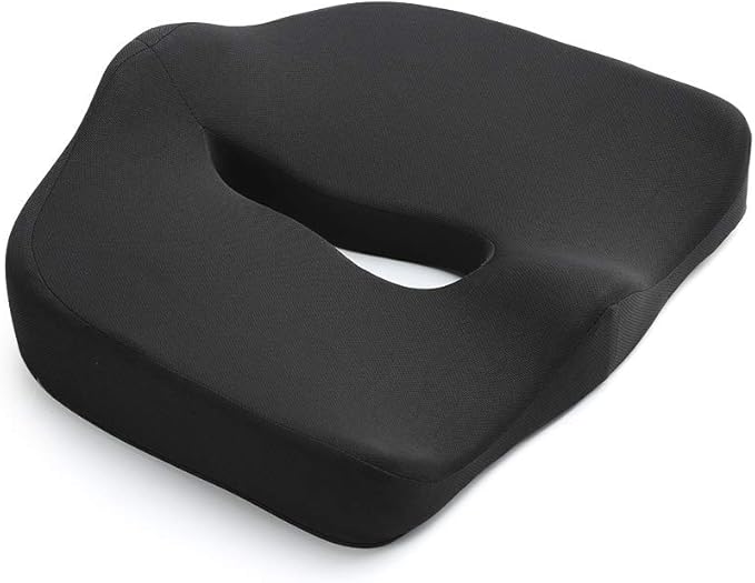 NOVIMED Advanced Coccyx Medical Orthopedic Memory Foam Seat Cushion