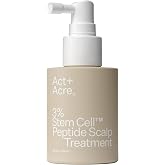 Act+Acre 3% Peptide Treatment, Fuller Looking Hair During GLP-1 &amp; Menopause | Grape extract &amp; caffeine for visibly thicker hair, cold processed, vegan, fragrance-free