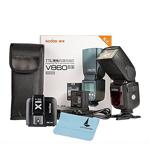 Godox Ving V860II-S 2.4G TTL Li-on Battery Camera Flash Speedlite for Sony HVL-F60M, HVL-F43M, HVL-F32M+X1T-S I-TTL 2.4G Wireless Flash Trigger Transmitter for Sony DSLR Cameras with MI Shoe (X1T-S)