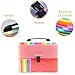 Accordion Folder File Organizer 13 Pockets Expanding A4/Size Letter Paper Multi-Colour Large Capacity Portable Box Document Stand Bag -Bonus Labels for Office, Business, Study …