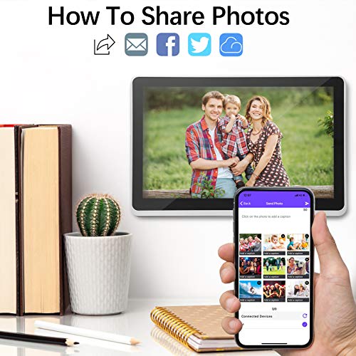 Digital Photo Frame WiFi Digital Picture Frame kimire 1920x1080 Touch