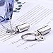 HooAMI Best Friend Pet Paw Heart Charm & Cylinder Memorial Urn Necklace Stainless Steel Cremation Jewelry