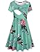 Quinee Women's Floral Short Sleeve Summer Maternity Nursing Breastfeeding Dress
