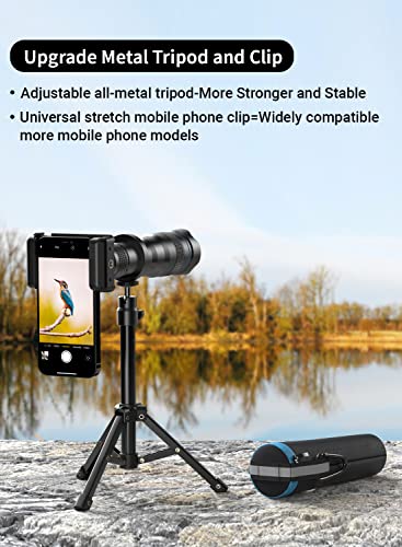 Apexel HD 36X Telephoto Lens for Smartphone, Cell Phone Lens with Tripod for iPhone, Samsung Huawei and Most Smartphones