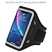 LOVPHONE iPhone 14 Pro/14/13 Pro/13/12 Pro/12/11 Pro/11/XR Armband, Sweat-Proof Sport Running Exercise Gym Case with Key Holder, Card Slot (Gray)
