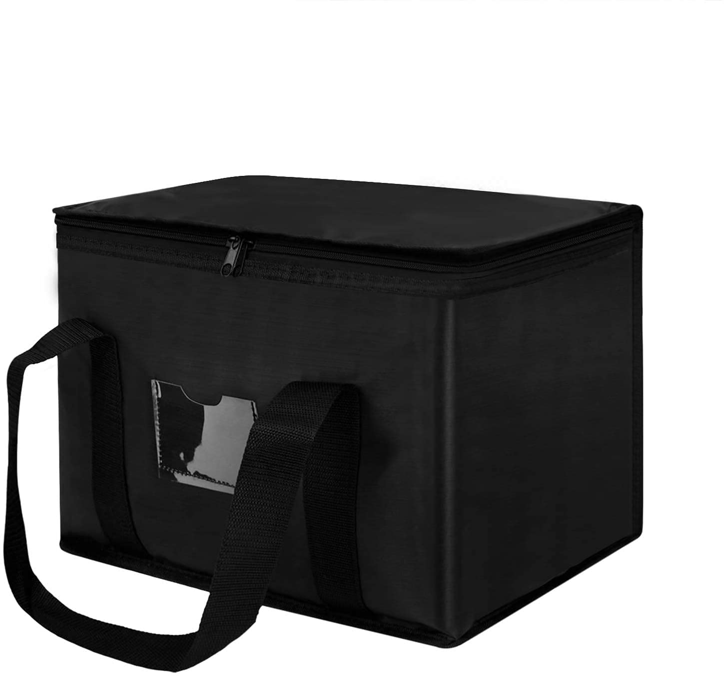 Portable Food Delivery Bag Waterproof Oxford Cloth Insulated Picnic Bag Leakproof Takeaway Supply Bag Reusable Grocery Bags Durable Cooler Bags Sturdy Zipper for Keeping Food Hot or Cold (16/28/50L)