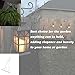 Dproptel Pack of 2 Wall Hanging Brackets Hooks for Garden Basket Lantern Lawn Light Flower Pots Plant Hanger Gardening Decoration 25x20CM (White)