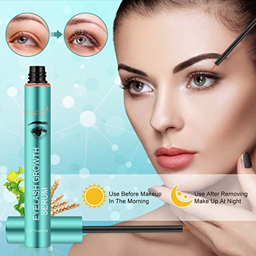 Eyelash Growth Serum, EKUPUZ Eyebrow Enhancer, Natural Ingredients Lash